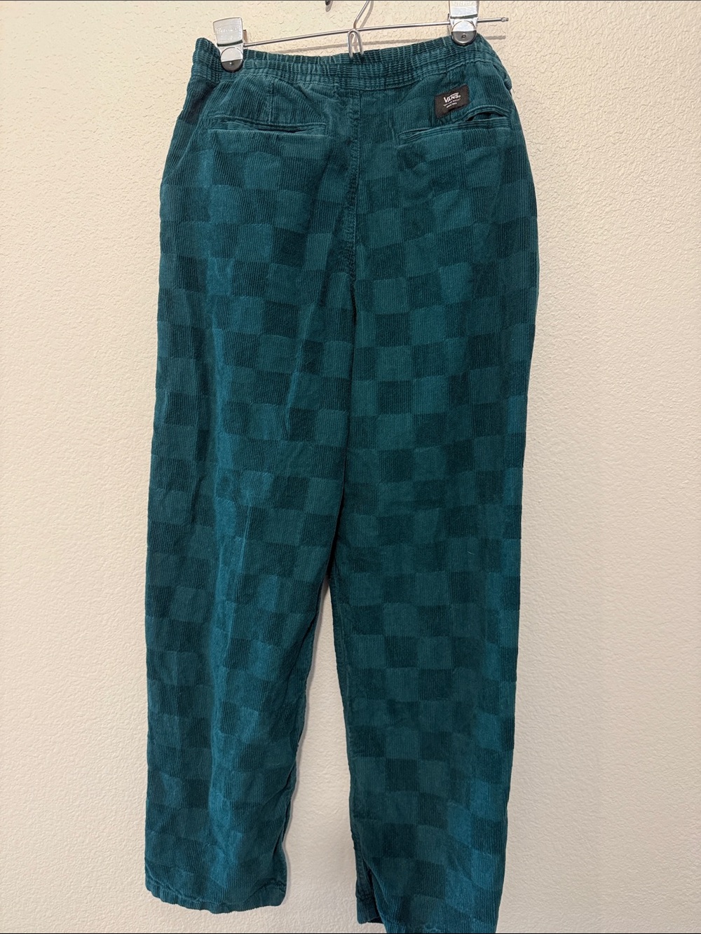 Vans Green Checkered Drawstring Pants - Picture 3 of 5